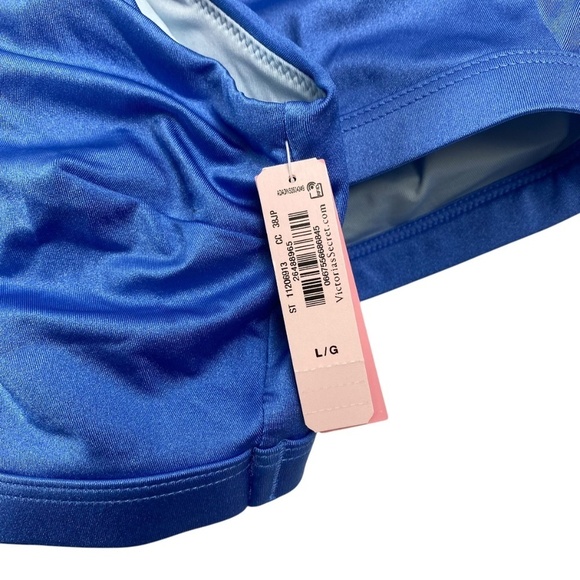 VICTORIA’S SECRET Swim 2 Pieces Bikini Lavender Ruffle One Shoulder Size L - NWT - Picture 7 of 10